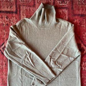 Land's End Cashmere Turtleneck Sweater - Soft Green